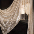 Load image into Gallery viewer, Luxurious Champagne Golden Mesh Tulle Fabric - 
