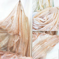 Load image into Gallery viewer, Luxurious Champagne Golden Mesh Tulle Fabric - 
