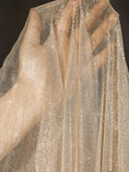 Load image into Gallery viewer, Luxurious Champagne Golden Mesh Tulle Fabric - 
