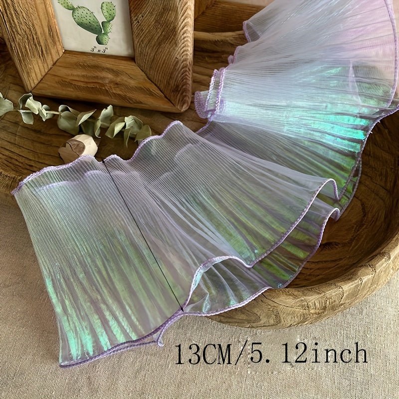 Mermaid Magic Yarn Gradient Ruffled Three - dimensional Pleats Large Lace, Fabric Decorative Sewing Accessories Clothing Accessories - 