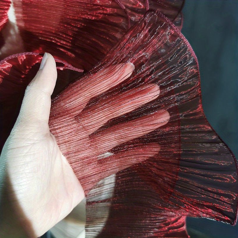 Mermaid Magic Yarn Gradient Ruffled Three - dimensional Pleats Large Lace, Fabric Decorative Sewing Accessories Clothing Accessories - 