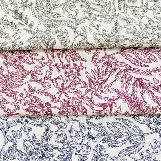 Multifunctional Printed Cotton Fabric for Home Decor - Sofa, Tablecloth, Curtain, Bag, Cushion, Furniture Cover Material - 