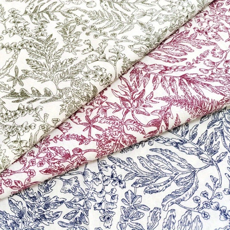 Multifunctional Printed Cotton Fabric for Home Decor - Sofa, Tablecloth, Curtain, Bag, Cushion, Furniture Cover Material - 