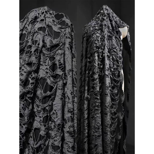 Old Craft Laminated Fabric, Destructive Style, Designer Fabrics - 