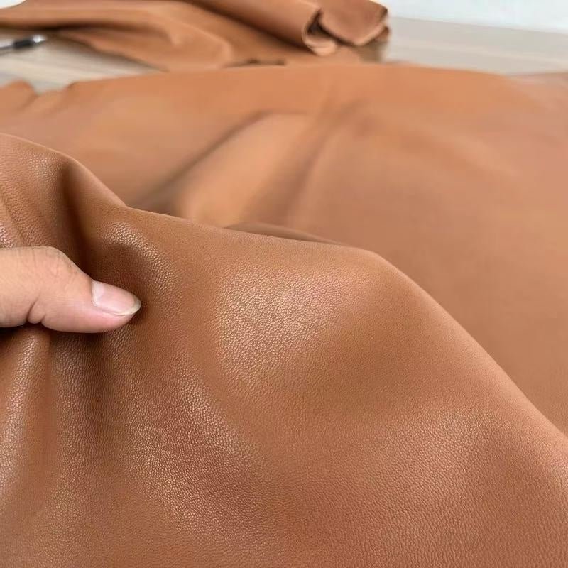 Premium Genuine Brown Sheepskin Leather - 