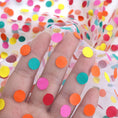 Load image into Gallery viewer, Rainbow Dots Spot Sparkling Tulle Mesh Gauze Fabric - Perfect for DIY Bows, Doll Clothes, Party Capes & Photo Backdrops - 
