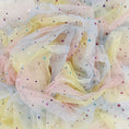 Load image into Gallery viewer, Rainbow Gradient Tulle Fabric with Star & Moon Design, Perfect for DIY Bows, Doll Dresses & Apparel Accessories - 
