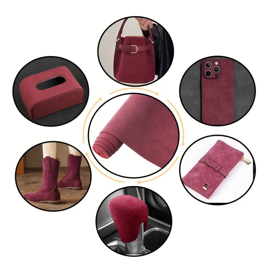 Soft Faux Suede Leather Fabric - 