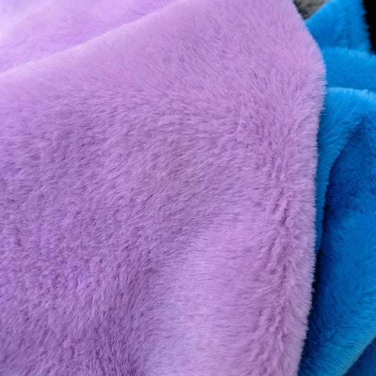 Soft Rabbit Plush Fur Fabric, Faux Plush Fabric - 
