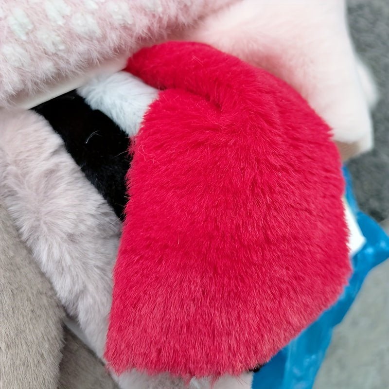 Soft Rabbit Plush Fur Fabric, Faux Plush Fabric - 