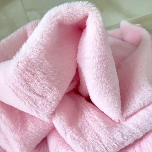 Soft Rabbit Plush Fur Fabric, Faux Plush Fabric - 