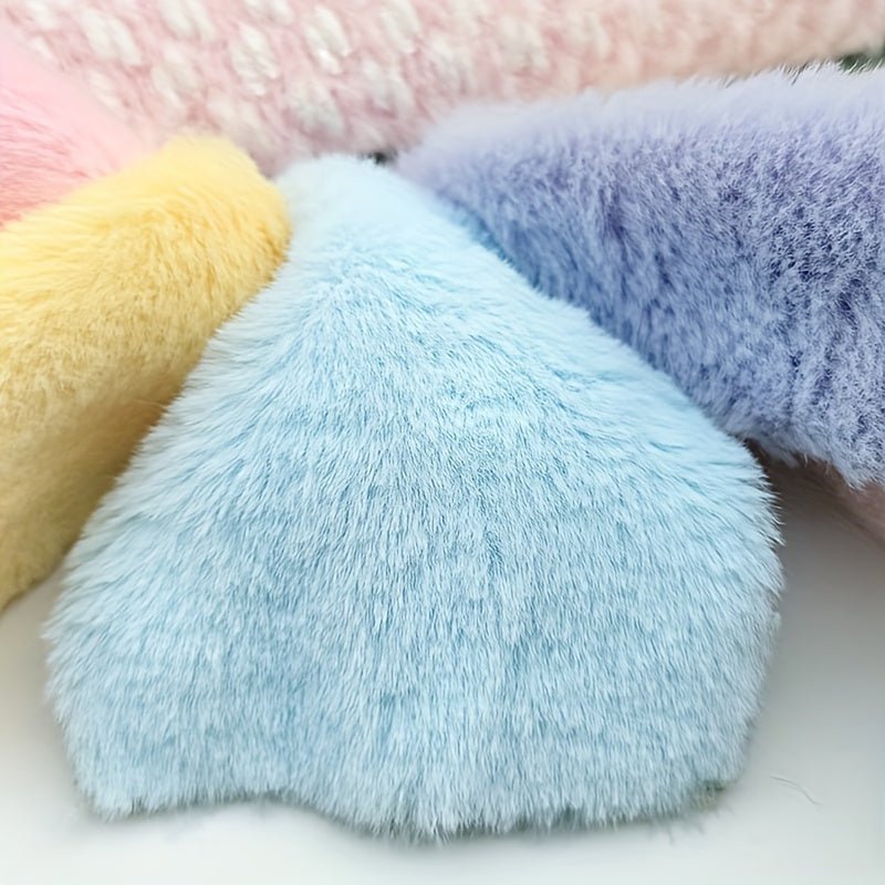 Soft Rabbit Plush Fur Fabric, Faux Plush Fabric - 