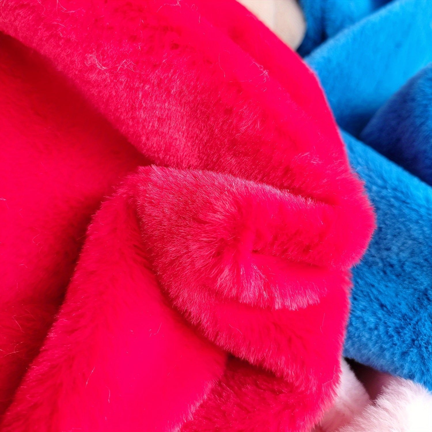 Soft Rabbit Plush Fur Fabric, Faux Plush Fabric - 