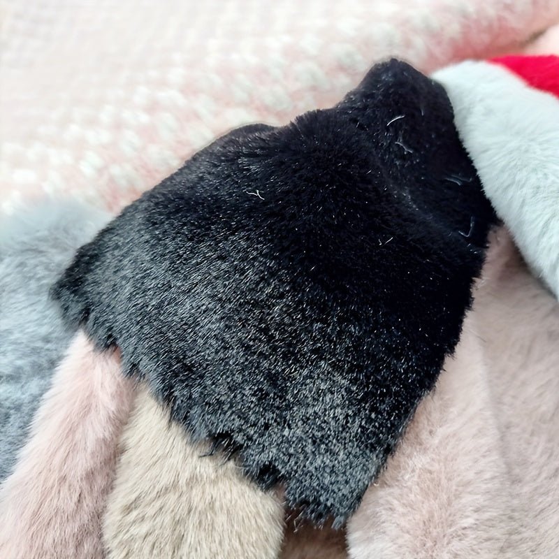 Soft Rabbit Plush Fur Fabric, Faux Plush Fabric - 