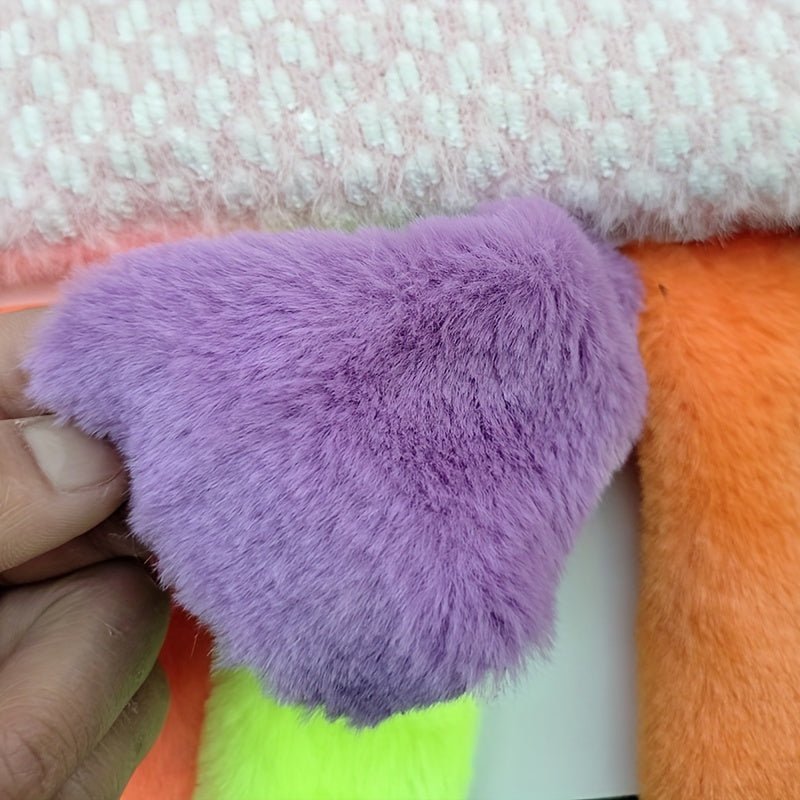 Soft Rabbit Plush Fur Fabric, Faux Plush Fabric - 