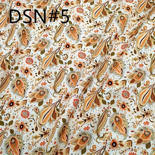 TC Bohemian Vintage Paisley Digital Printed Fabric - 
