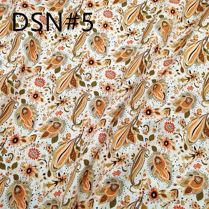 TC Bohemian Vintage Paisley Digital Printed Fabric - 