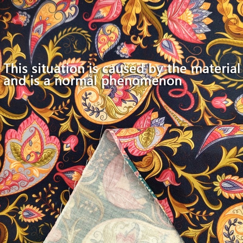 TC Bohemian Vintage Paisley Digital Printed Fabric - 