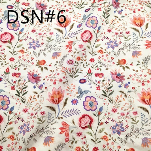 TC Bohemian Vintage Paisley Digital Printed Fabric - 