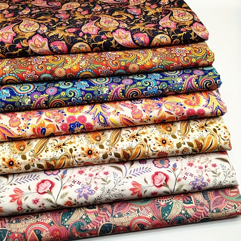 TC Bohemian Vintage Paisley Digital Printed Fabric - 