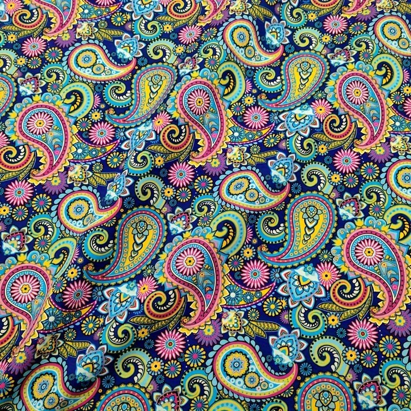 TC Bohemian Vintage Paisley Digital Printed Fabric - 