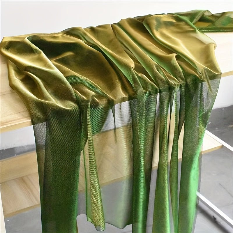 Two - color Mesh Fabric, See - through Fabric Creative Handmade Fabric For Wedding Dress Curtain - 