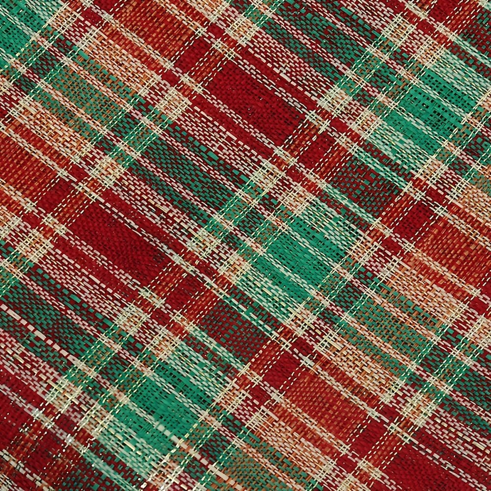 Unique Red Green Plaid Fabric Cut by Yard, Christmas Decoration Fabric, Perfect For Curtains, Sofa Covers, Pillow Making, Holiday Decorations - 