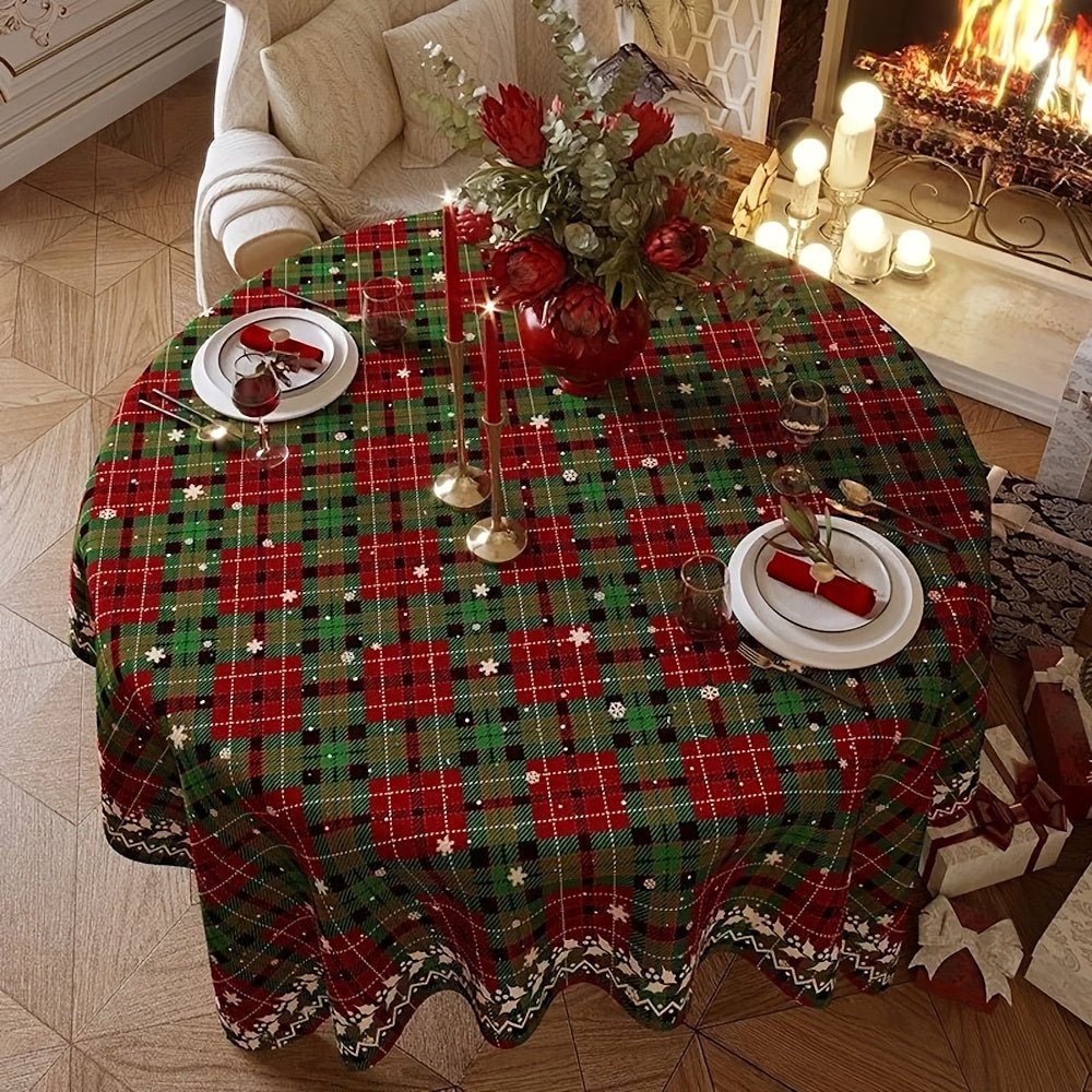 Unique Red Green Plaid Fabric Cut by Yard, Christmas Decoration Fabric, Perfect For Curtains, Sofa Covers, Pillow Making, Holiday Decorations - 