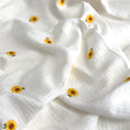 Load image into Gallery viewer, Embroidered Cotton Double Gauze Fabric
